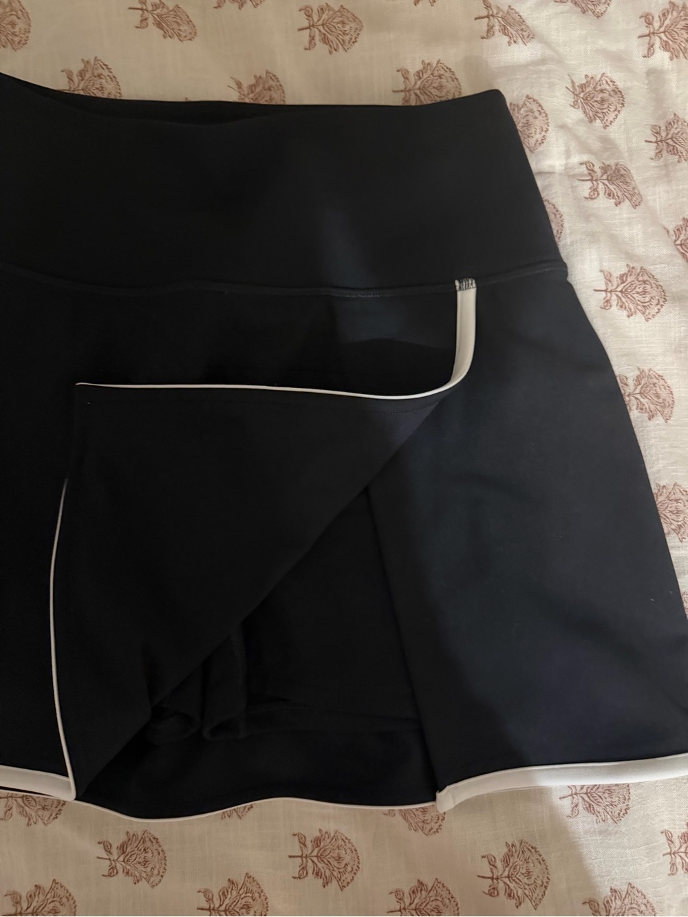 Abercrombie YPB Black Athletic Skirt with White Trim
